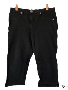 1822 Denim Capri Pants Womens Size 6 Black